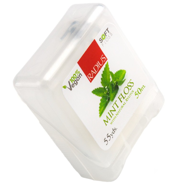   (Radius) Floss Vegan Xylitol Mint 55 Yds     